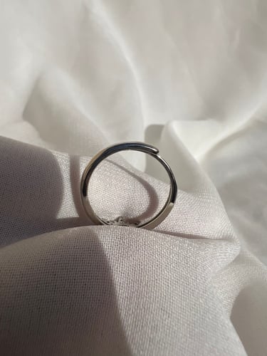 خاتم اكوامارين مسخن طبيعي