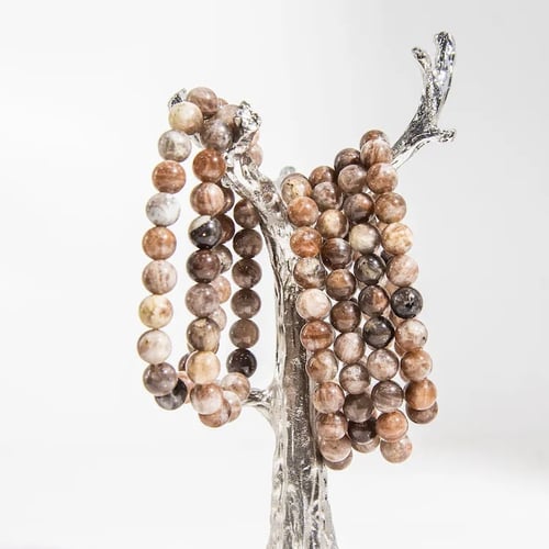 اسوارة حجر القمر الاسود | 6mm