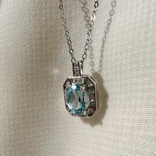 سلسال توباز فضة 925