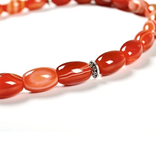 مسباح عقيق احمر 33 خرزة