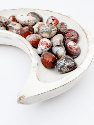 عقيق مكسيكي مصقول طبيعي