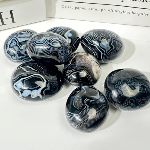 عقيق اسود (Onyx) كبير طبيعي 100%