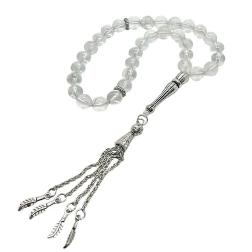 مسباح كلير كوارتز 33 خرزة