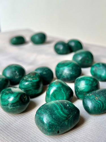 مالاكيت مصقول طبيعي