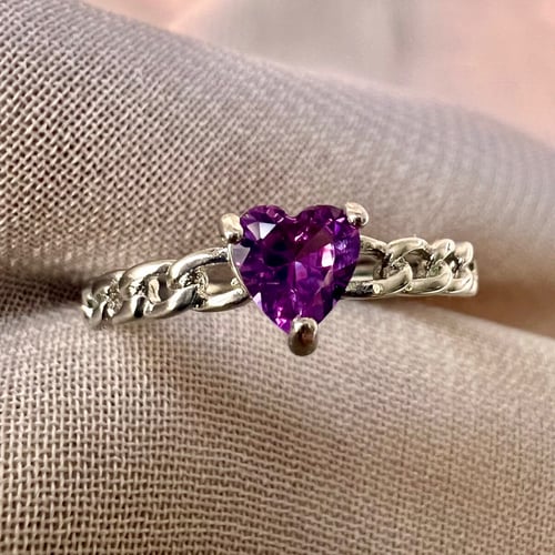 خاتم حجر Alexanderite طبيعي