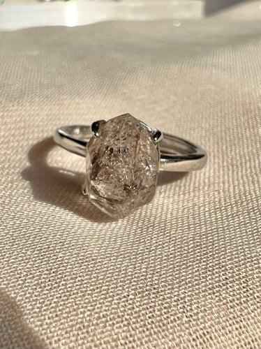 خاتم ماس الهيركمير طبيعي