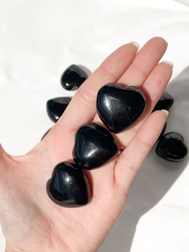 اوبسيديان اسود قلب