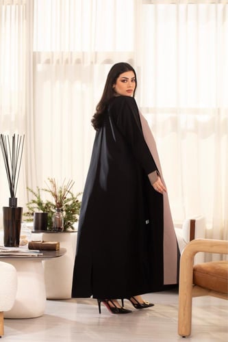 عباية اسود بليزر رسميه بجيوب اماميه