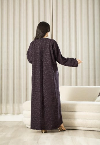 عباية نص كلوش بنفسجي
