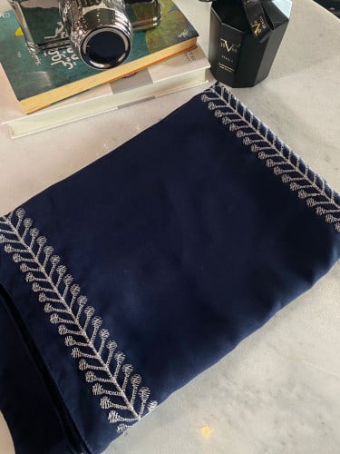 طرحة كحلي بشك فضي