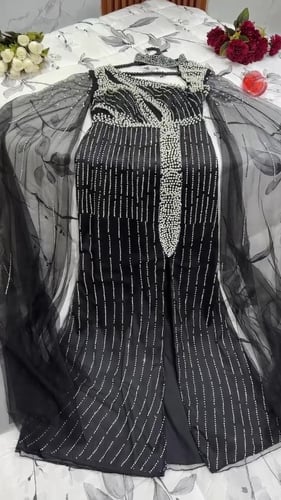 فستان سهرة شغل ثقيل راقي LB-317