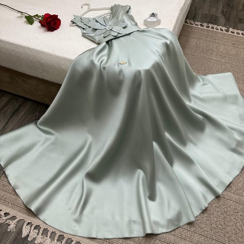 فستان سهرة تفنة كلفة فصوص ليزر 1129-11