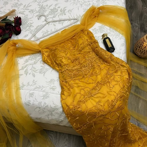 فستان مطرز كموني كمبيوتر 214-2