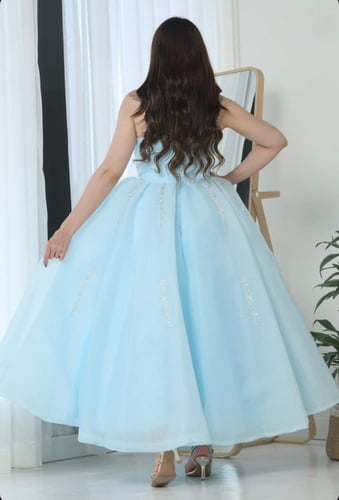 فستان جازار مطعج على خرز راقي 324-3