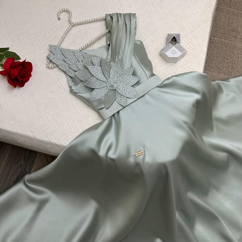 فستان سهرة تفنة كلفة فصوص ليزر 1129-11