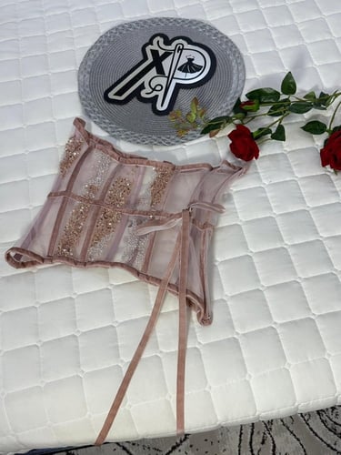 فستان سهره مطرز فخم 965-9