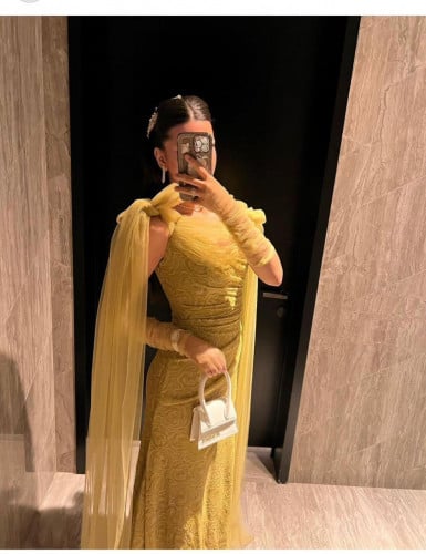 فستان مطرز كموني كمبيوتر 214-2