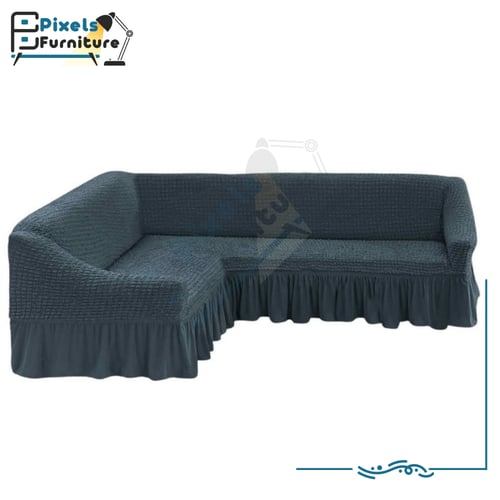 غطاء كنب زاوية قابل للتمدد على شكل حرف L قابل للتم...