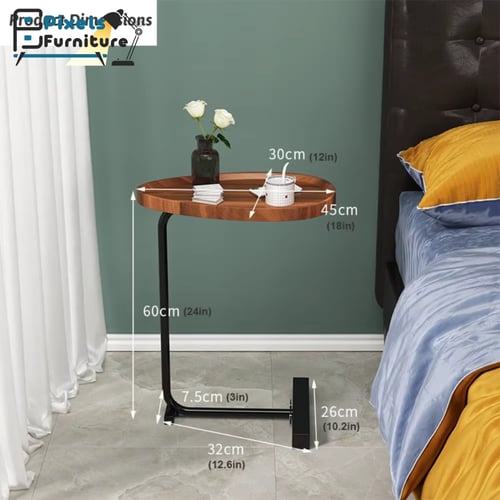 مجموعة 3 طاولة جانبية من بكسل الأثاث على شكل C للأ...