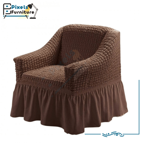 غطاء كنبة مفردة قابل للتمدد والإزالة من بكسل الأثا...