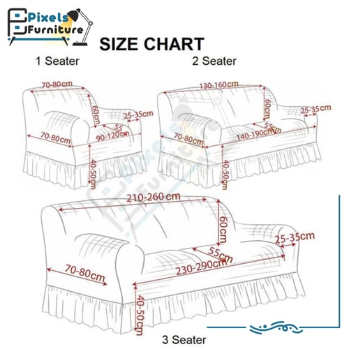 طقم غطاء كنب 4 قطع قابل للتمدد والإزالة من بكسل ال...