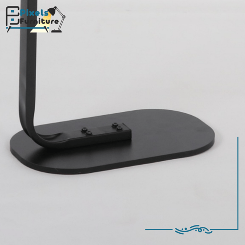 مجموعة طاولات تقديم كنب بسطح خشب وقواعد معدنية من...