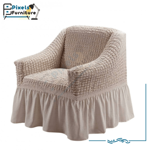 غطاء كنبة مفردة قابل للتمدد والإزالة من بكسل الأثا...
