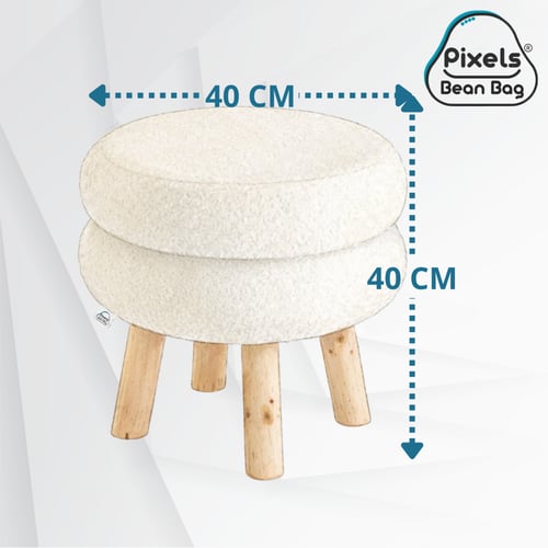 مقعد عثماني دائري قماش بوكليه من بكسل بين باج بقوا...