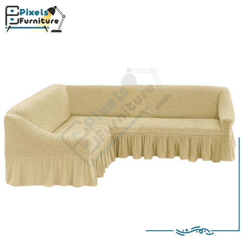 غطاء كنب زاوية قابل للتمدد على شكل حرف L قابل للتم...