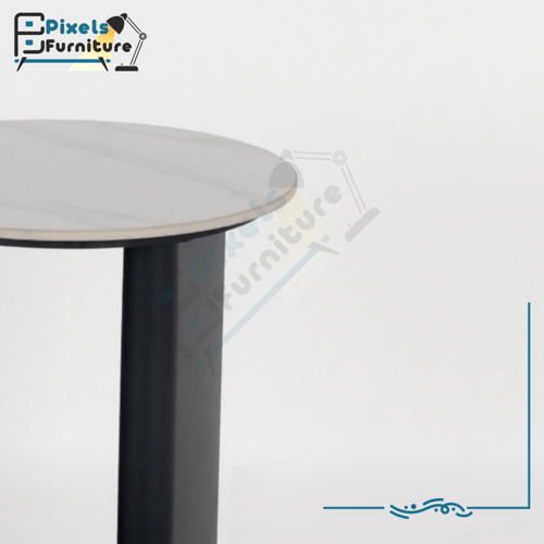 طاولة دائرية مفردة بسطح رخامي من بكسل الأثاث