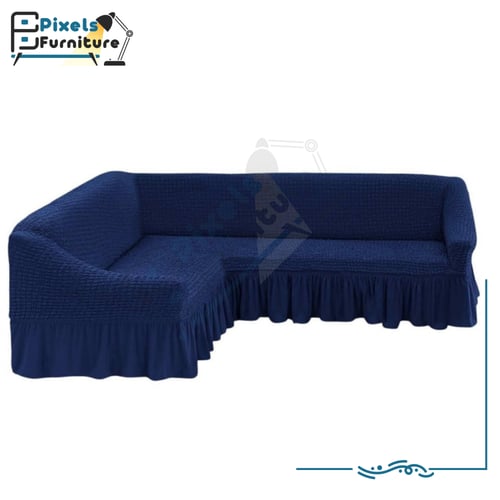 غطاء كنب زاوية قابل للتمدد على شكل حرف L قابل للتم...