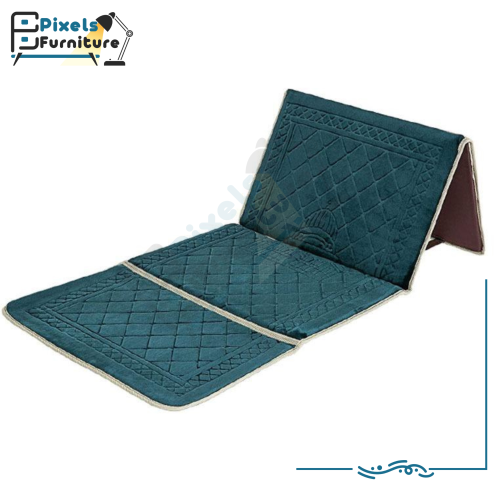 سجادة صلاة قابلة للطي مع مسند ظهر وجيب لحمل الأغرا...