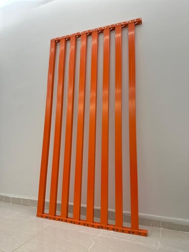 رفوف أحمال ثقيلة برتقالي وأزرق 500 كجم