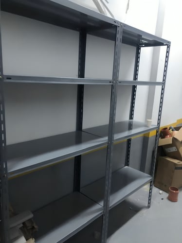 رفوف مسامير أبيض (ناصع) 40×90×200