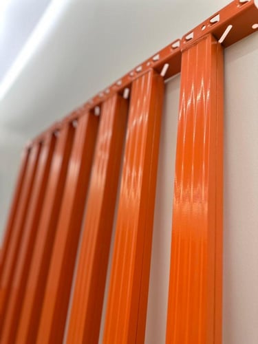 رفوف أحمال ثقيلة برتقالي وأزرق 500 كجم