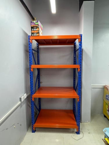 رفوف متوسطة الأحمال أزرق وبرتقالي حمولة 300 كجم 1...