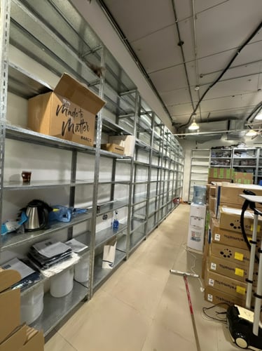 رفوف مسامير أبيض (ناصع) 45×90×200