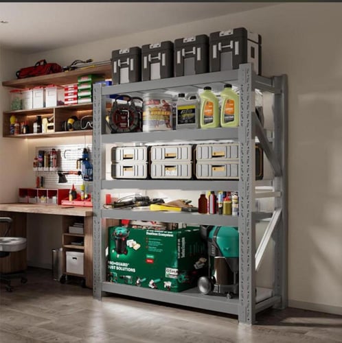 رفوف متوسطة الأحمال رمادي غامق 300 كجم