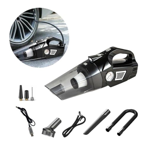 مكنسة كهربائية ومنفاخ هواء للسيارة