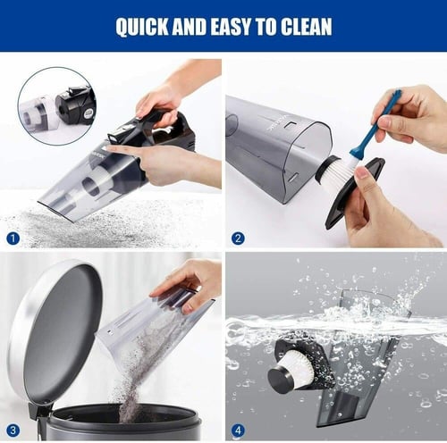 مكنسة كهربائية ومنفاخ هواء للسيارة