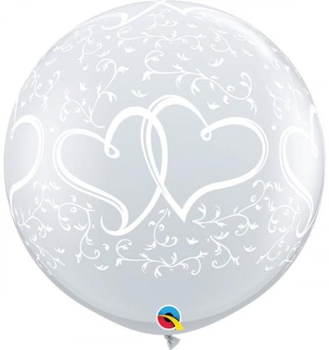 LA019 3FT CLEAR 02CT HEARTS 31496