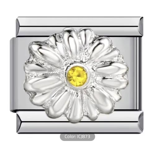 white flower charm