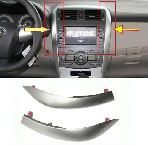 ديكور مسجل جوانب كرولا فضي