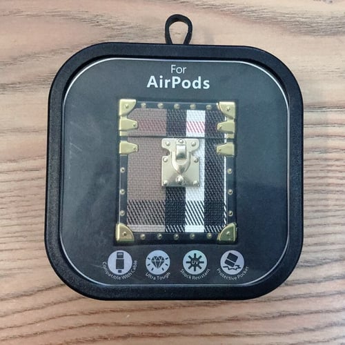 صندوق فاخر لحفظ علبة سماعات Apple Airpods 1/2