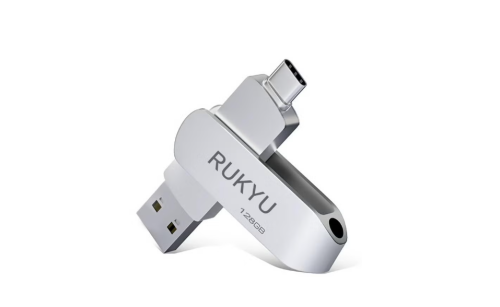 ذاكرة فلاش USB ثنائية الواجهة بسعة 128 جيجابايت