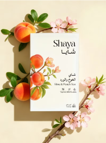 Shaya Peach and rose tea 100% Natural, 20 Bags