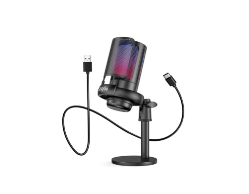 ميكروفون ألعاب USB احترافي مع إضاءة RGB من EzzySo