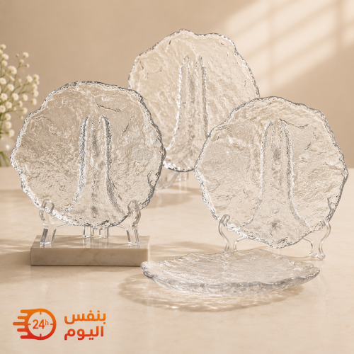 طقم أطباق زجاجية – 4 قطع