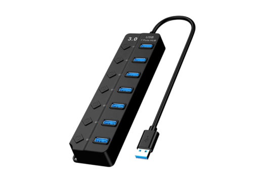 موزع USB 3.0 ذو 7 منافذ , (بدون محول طاقة)