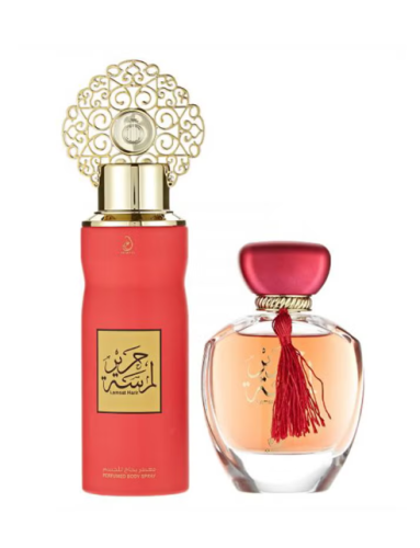 طقم هدايا لمسات حرير (1 x EDP 100ml, 1 x Perfumed...